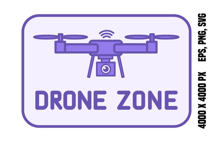 Purple Drone Zone Icon example image 1