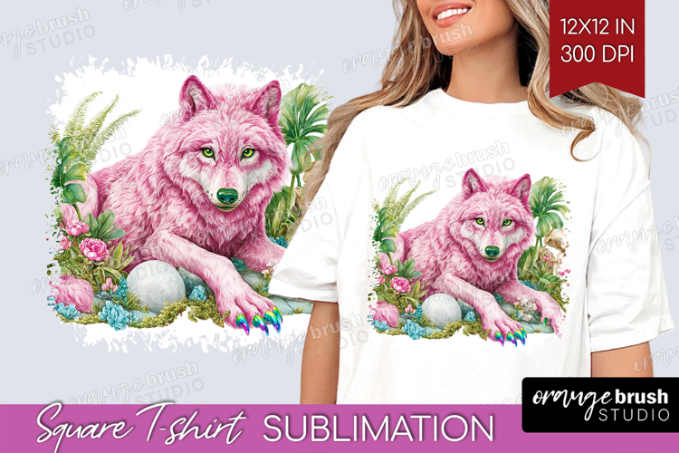 Magical Forest Square Tshirt Background - Fantasy PNG