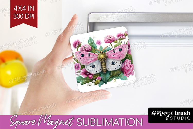 Magical Forest Magnet Sublimation - Fantasy Square Magnet