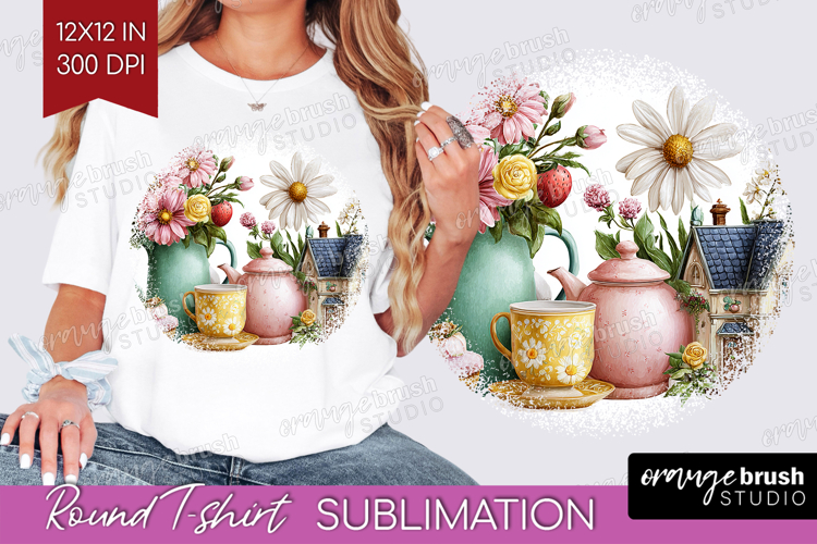 Magical Forest Round Tshirt Background - Fantasy PNG