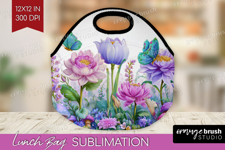 Magical Forest Lunch Bag - Fantasy Lunch Bug PNG Sublimation
