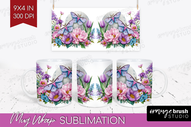Magical Forest Mug Wrap - Fantasy Mug PNG Sublimation