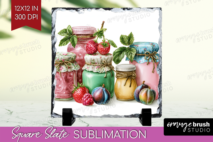 Magical Forest Slate PNG - Fantasy Square Slate Sublimation