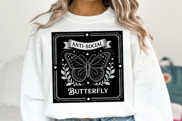 Antisocial Butterfly Svg Image 24