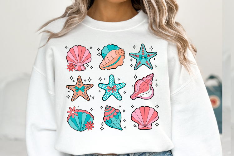Seashells Svg | Svg Files for Cricut | Shirt Svg
