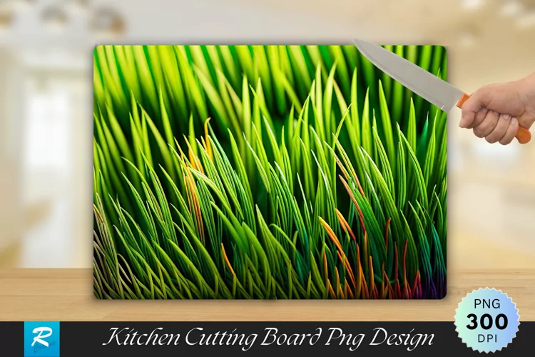 Grass Cutting Board Sublimation Design