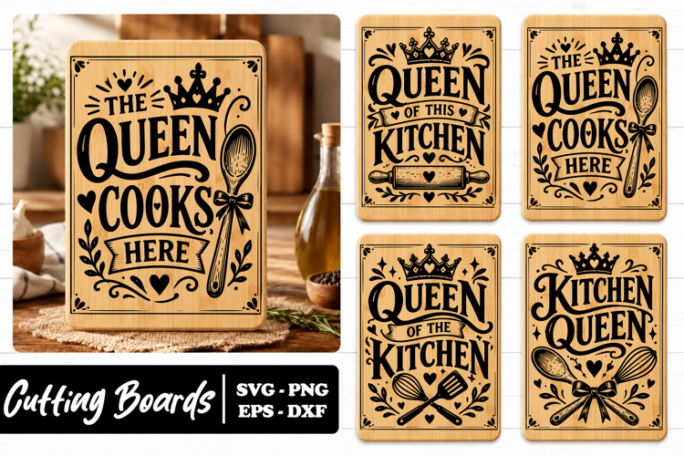Queen of the Kitchen Cooking SVG PNG