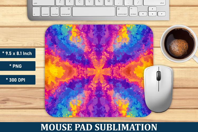 Tie Dye Pattern Mouse Pad | Mouse Pad Sublimation