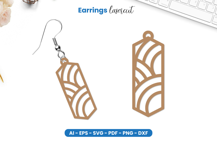Earrings Lasercut SVG