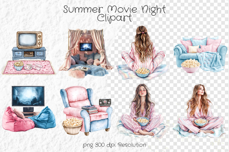 Movie Night Clipart