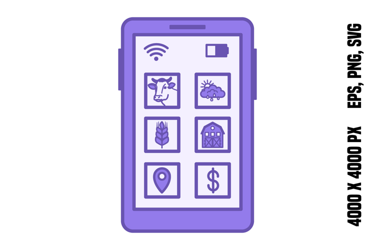 Purple Farm Management App Icon