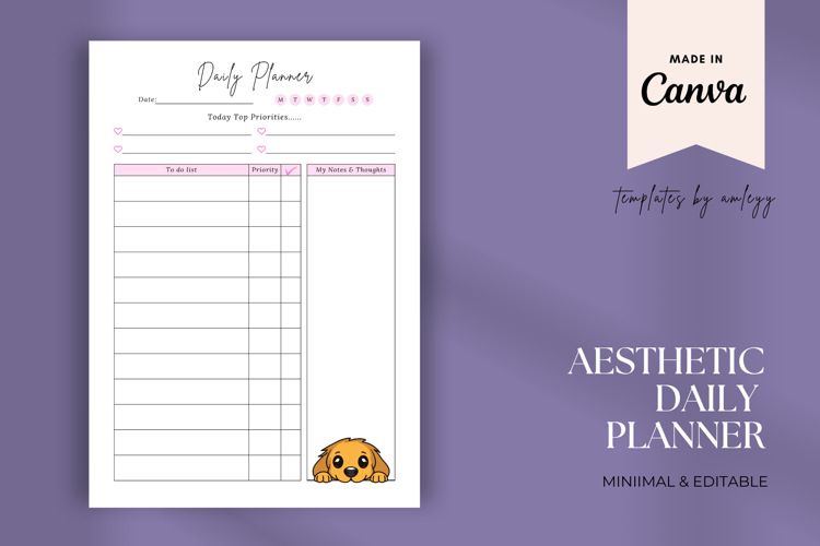 Daily Digital Planner Templates