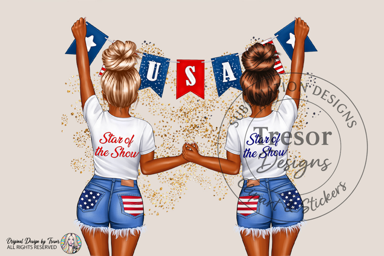 Star of the Show USA Friends Design | Patriotic 4th of July