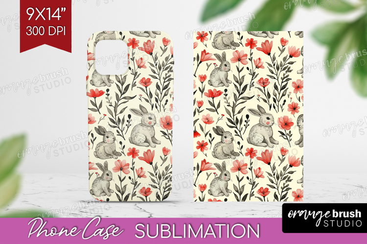 Floral Animals Phone Case PNG - Farm Animals Case PNG