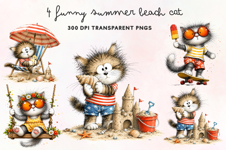 Cute Cat Illustration Image 22