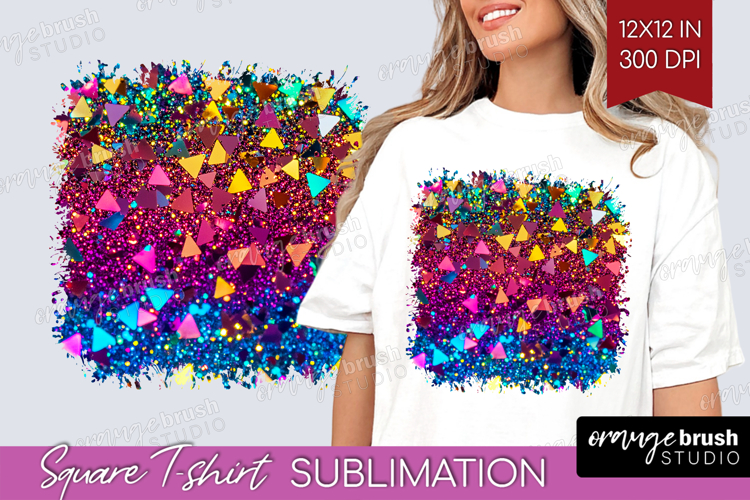 Orange Glitter Background