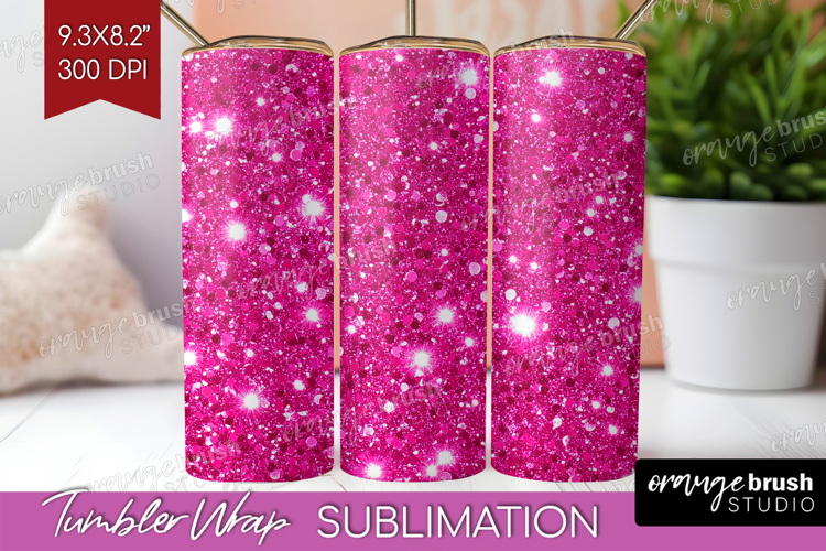 Glitter Texture Tumbler Wrap - Sparkle Glitter Tumbler PNG