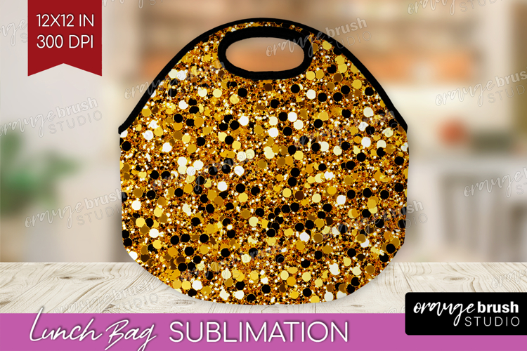 Glitter Texture Lunch Bag - Sparkle Glitter Lunch Bug PNG