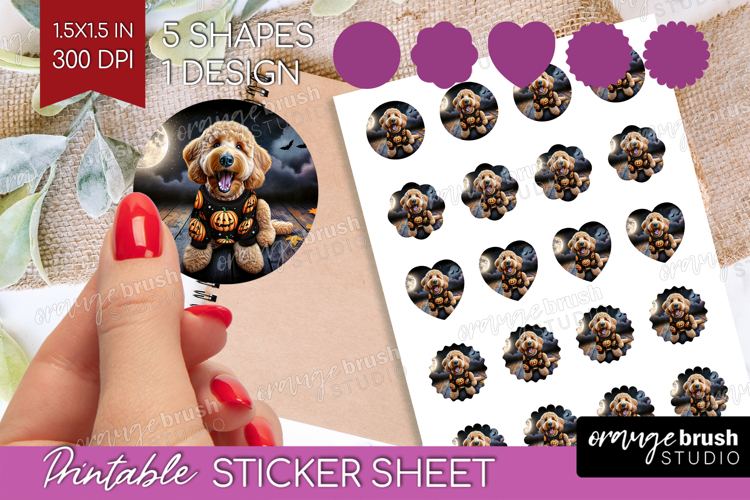 Goldendoodle Clipart Image 16