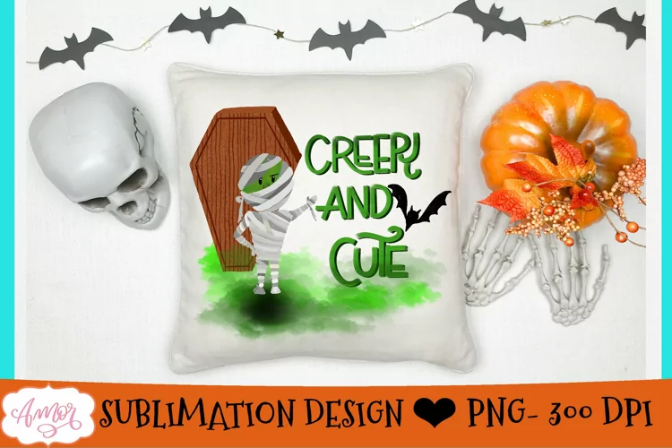 Halloween sublimation design | Cute mummy shirt PNG