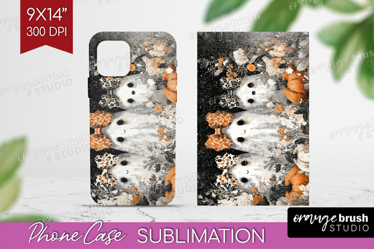 Cute Ghost Phone Case PNG - Spooky Halloween Case PNG