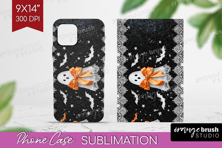 Cute Ghost Phone Case PNG - Spooky Halloween Case PNG