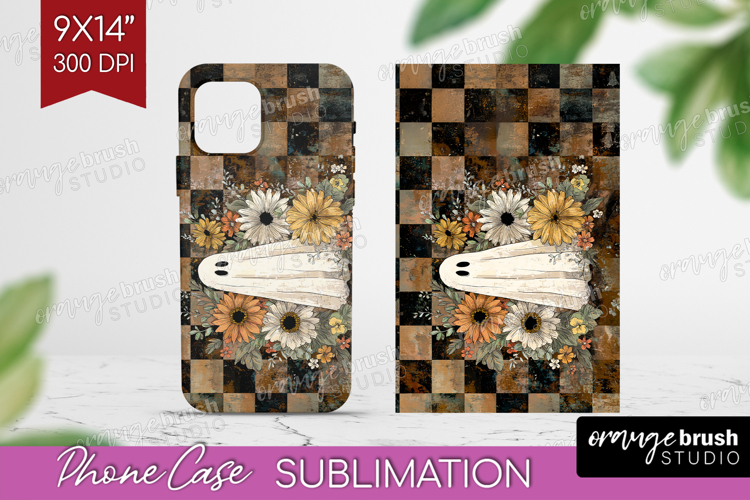 Cute Ghost Phone Case PNG - Spooky Halloween Case PNG