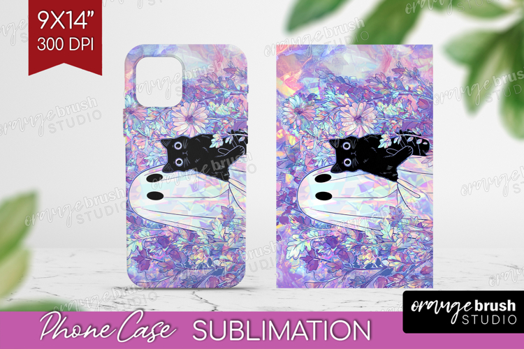 Cute Ghost Phone Case PNG - Spooky Halloween Case PNG