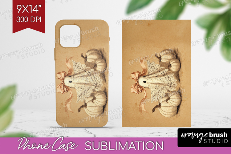 Cute Ghost Phone Case PNG - Spooky Halloween Case PNG
