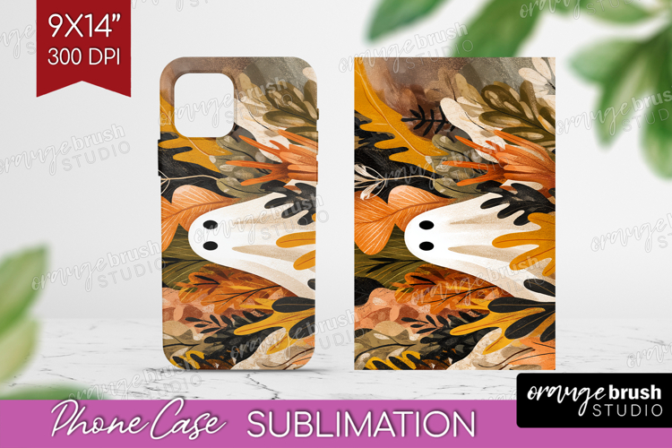 Cute Ghost Phone Case PNG - Spooky Halloween Case PNG