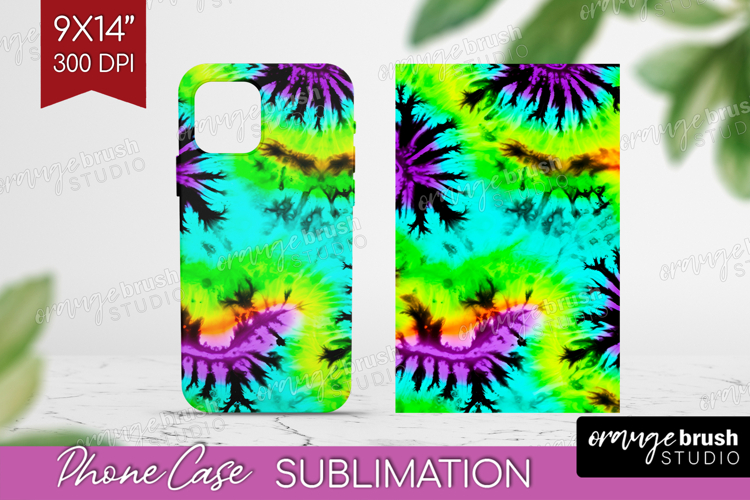 Halloween Phone Case PNG - Tie Dye Case PNG Sublimation