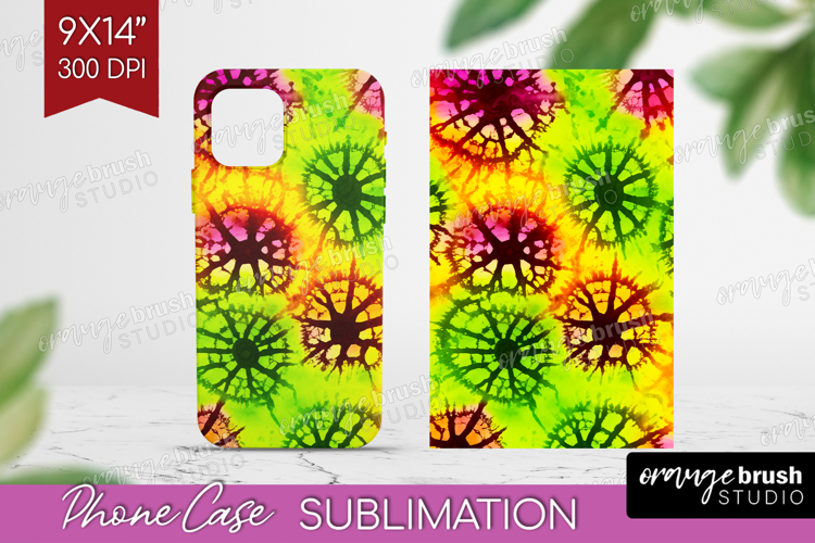 Halloween Phone Case PNG - Tie Dye Case PNG Sublimation