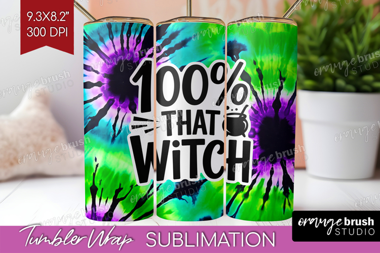 Sarcastic Halloween Quote Tumbler Wrap - Tie Dye Tumbler PNG