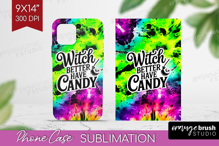 Sarcastic Halloween Quote Phone Case PNG - Tie Dye Case PNG