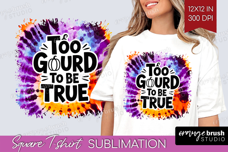 Sarcastic Halloween Quote Square Tshirt Background - Tie Dye