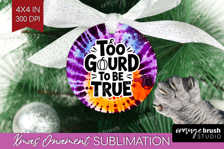 Sarcastic Halloween Quote Ornament PNG - Tie Dye PNG