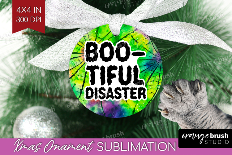 Sarcastic Halloween Quote Ornament PNG - Tie Dye PNG