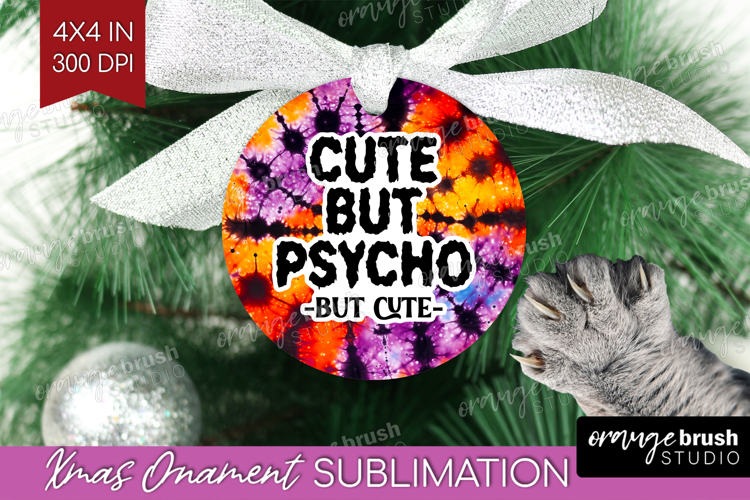 Sarcastic Halloween Quote Ornament PNG - Tie Dye PNG