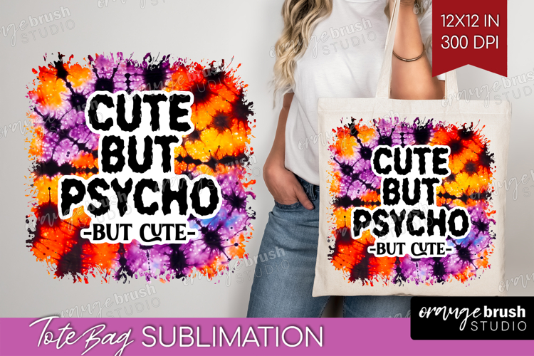 Sarcastic Halloween Quote Tote Bag - Tie Dye Tote Bag PNG