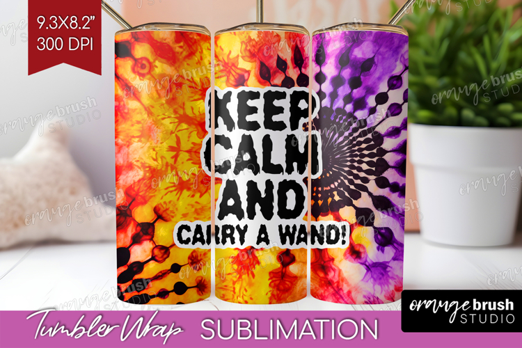 Sarcastic Halloween Quote Tumbler Wrap - Tie Dye Tumbler PNG