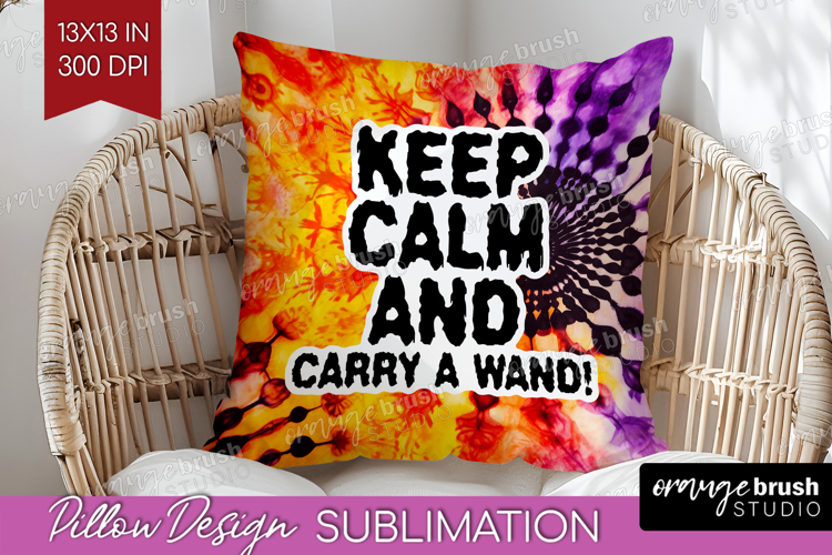 Sarcastic Halloween Quote Pillow Sublimation - Tie Dye Cover