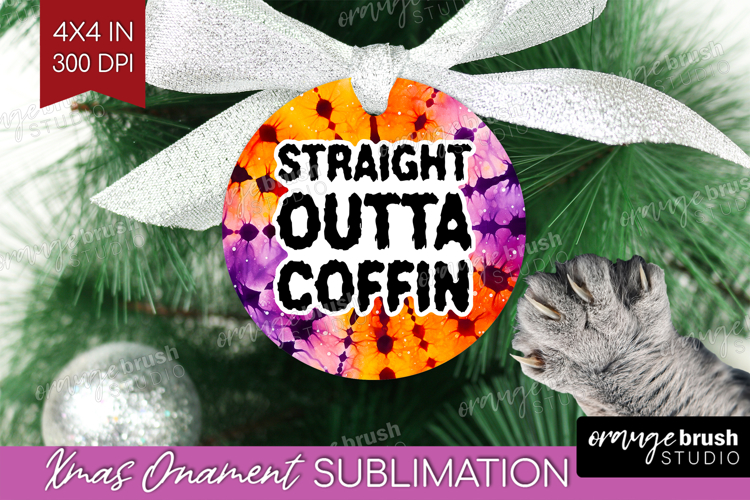 Sarcastic Halloween Quote Ornament PNG - Tie Dye PNG