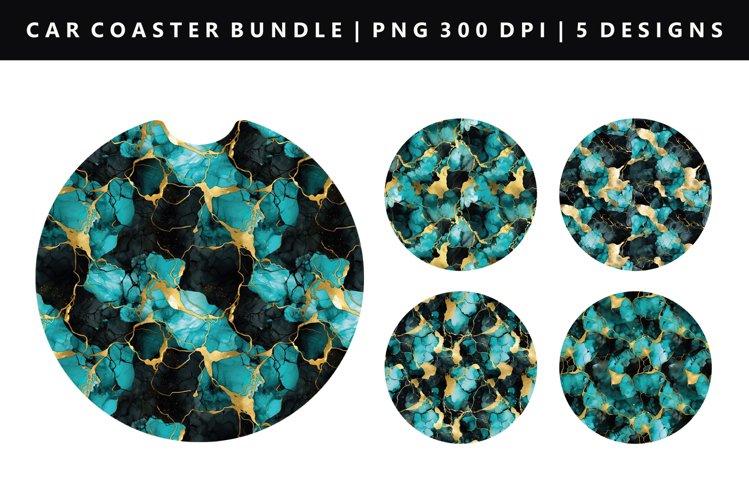 Alcohol Ink Keychain And Car Coaster Sublimation Design