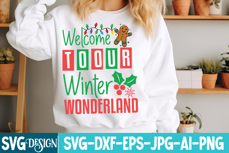 Welcome to our Winter Wonderland SVG cut File, Christmas SVG