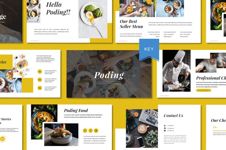Poding Food Keynote Template