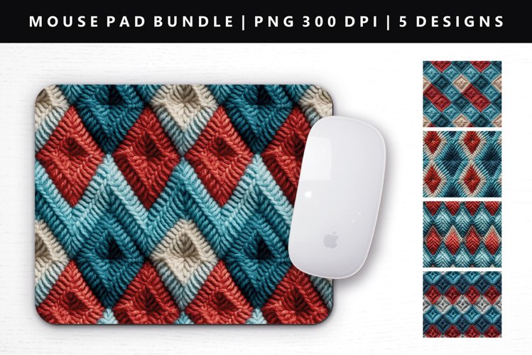 Mouse Pad Example Knitted Mouse Pad Design | Mouse Pad Sublimation (3046413)