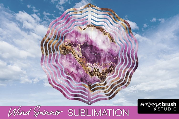 Marble Wind Spinner - Marble Texture Spinner Sublimation