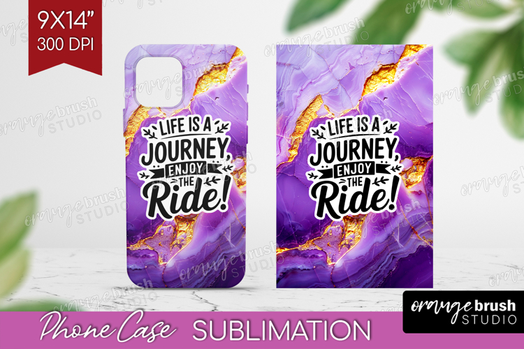 Inspirational Quote Phone Case PNG - Marble Texture Case PNG