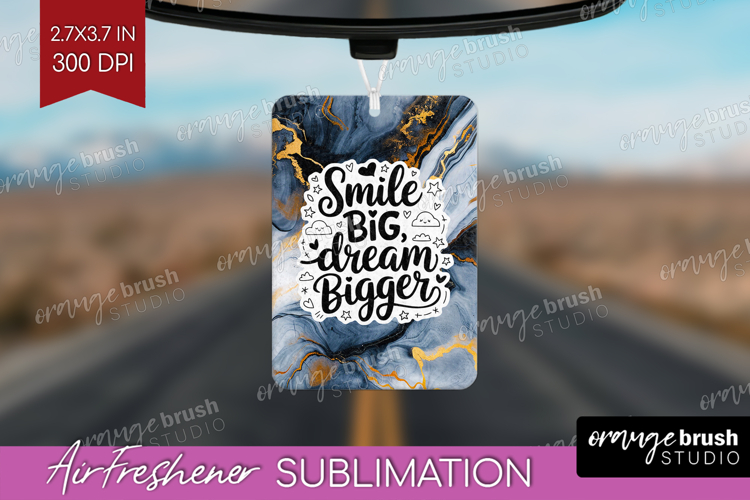 Inspirational Quote Air Freshener PNG - Marble Texture PNG
