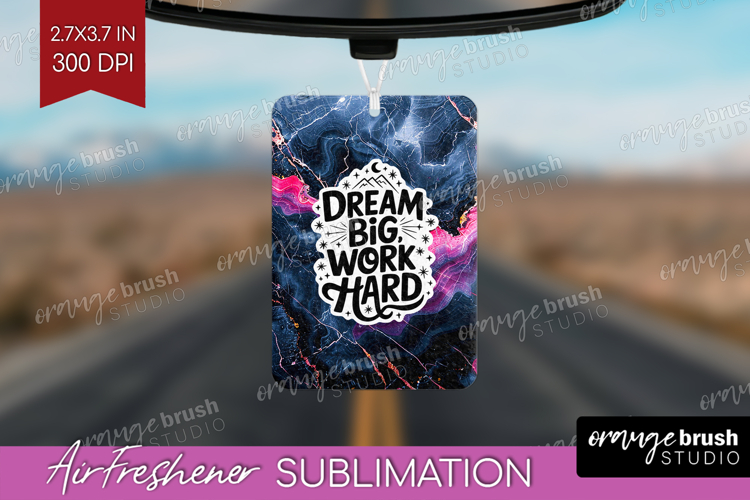 Inspirational Quote Air Freshener PNG - Marble Texture PNG